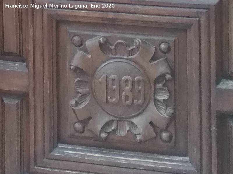 Casa de la Calle Antonio Moreno n� 31 - Casa de la Calle Antonio Moreno n� 31. A�o 1989