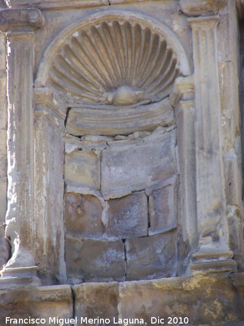 Antiguas Casas Consistoriales - Antiguas Casas Consistoriales. Hornacina donde estaba el Arcngel San Miguel