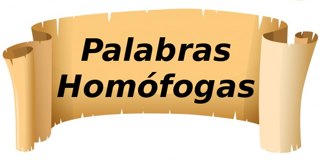 Palabras hom�fonas. 