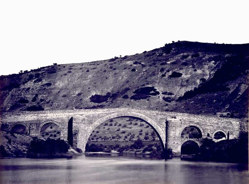 Puente Ariza - Puente Ariza. Foto antigua. Foto de Jean Laurent