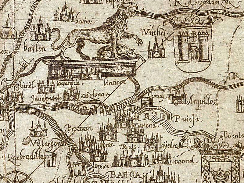 Puente Ariza - Puente Ariza. Mapa 1588