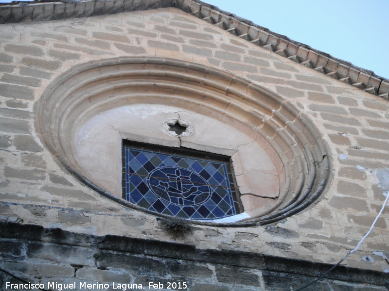 Real Monasterio de Santa Clara - Real Monasterio de Santa Clara. Rosetn cegado con Estrella de David