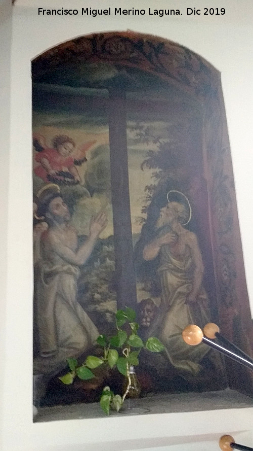 Palacio de Juan Vzquez de Molina - Palacio de Juan Vzquez de Molina. Sala Capitular. Representacin mural de los santos; Santo Domingo Guzmn y San Jernimo