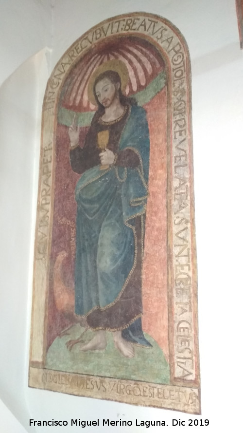 Palacio de Juan Vzquez de Molina - Palacio de Juan Vzquez de Molina. Sala Capitular. Representacin mural San Juan Evangelista