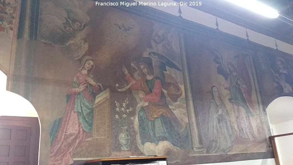 Palacio de Juan Vzquez de Molina - Palacio de Juan Vzquez de Molina. Sala Capitular. Representacin Mural con la Anunciacin