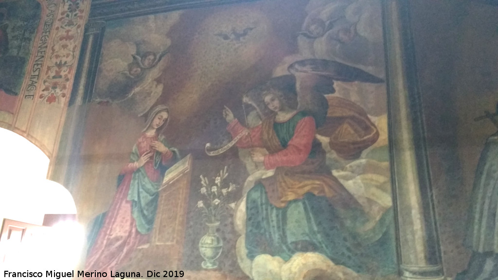 Palacio de Juan Vzquez de Molina - Palacio de Juan Vzquez de Molina. Sala Capitular. Representacin Mural con la Anunciacin