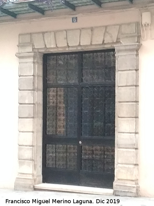 Casa de la Calle Mu�oz Garnica n� 6 - Casa de la Calle Mu�oz Garnica n� 6. Portada