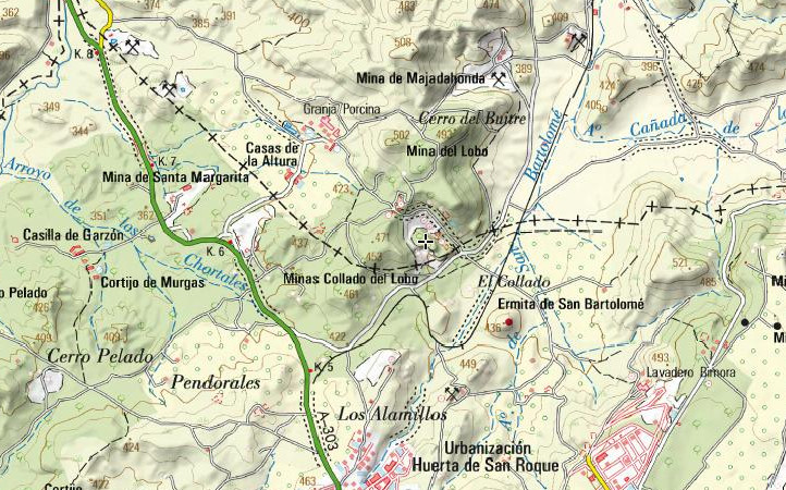 Minas Collado del Lobo - Minas Collado del Lobo. Mapa