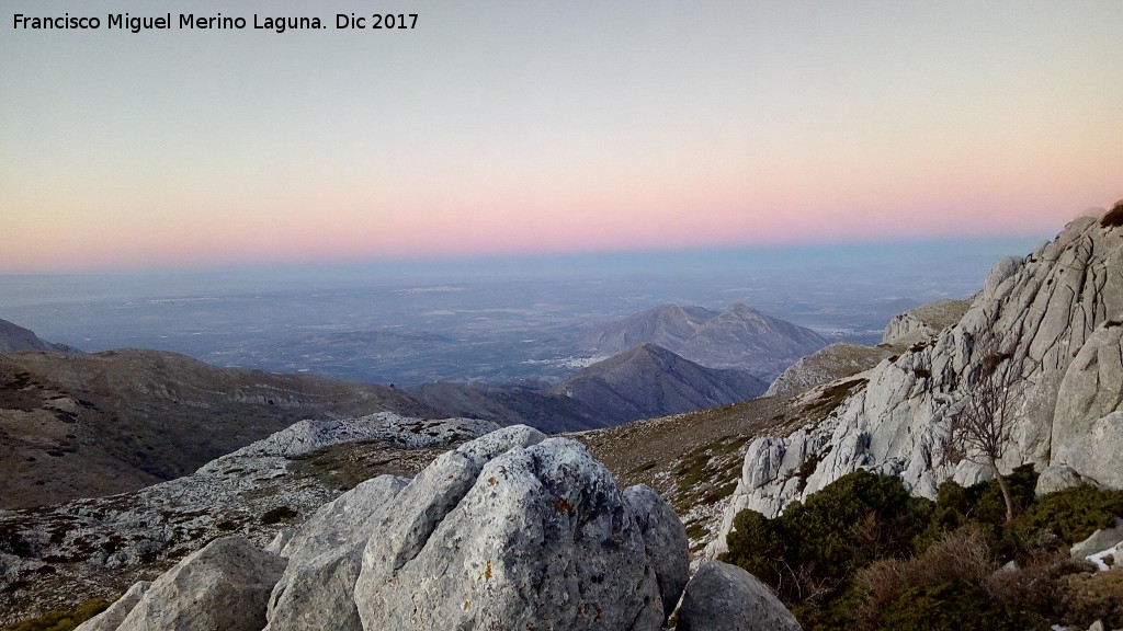 Mgina - Mgina. Vistas de la ladera norte atardeciendo