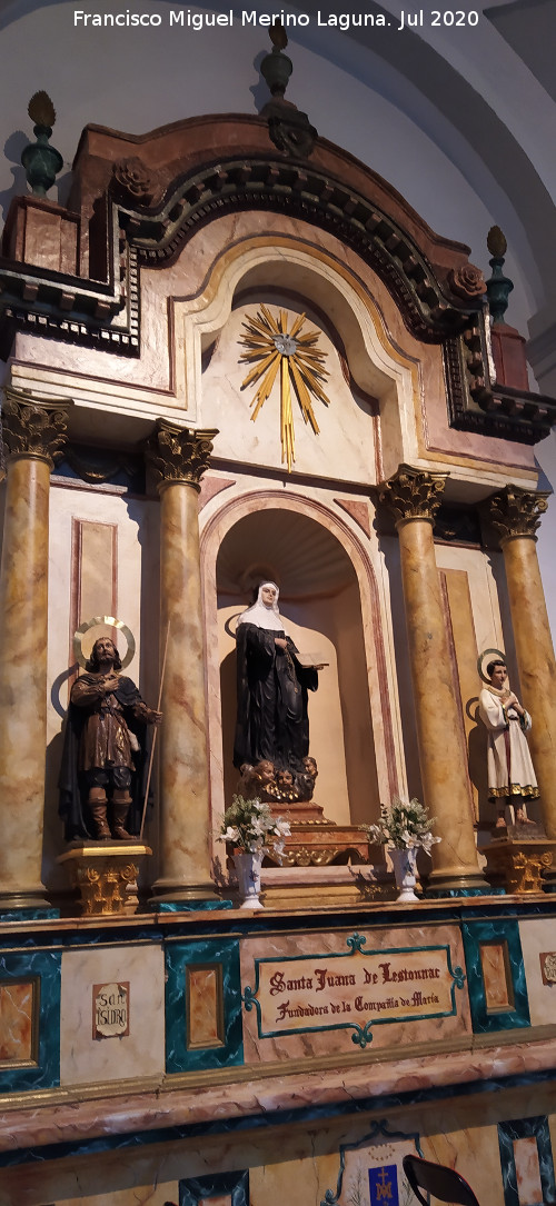 Iglesia de la Encarnaci�n - Iglesia de la Encarnaci�n. Retablo de Santa Juana de Lestonnar