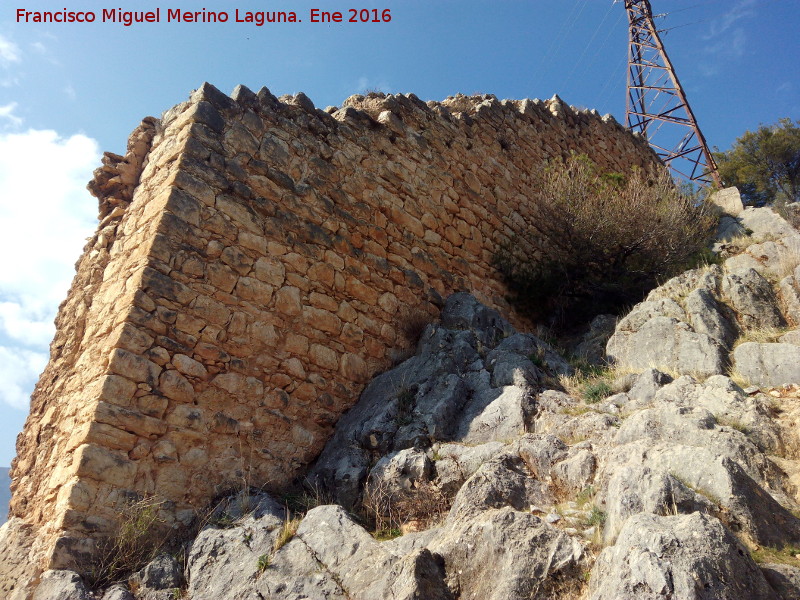 Muralla de Jan. Torren Sur IV - Muralla de Jan. Torren Sur IV. Arranque del lienzo cristiano