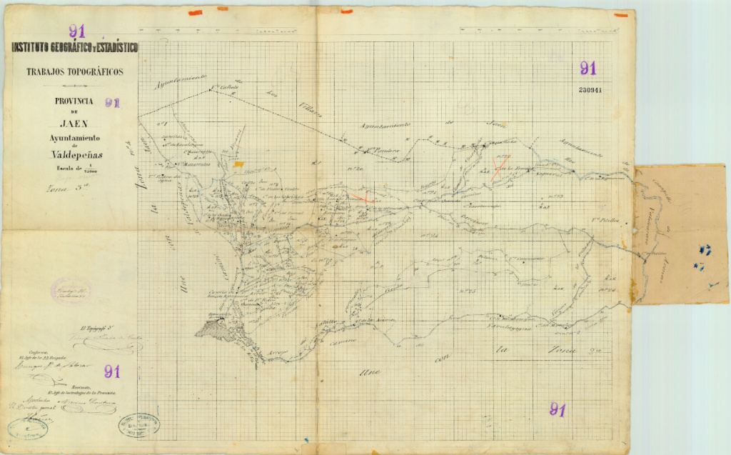 Historia de Valdepeas de Jan - Historia de Valdepeas de Jan. Mapa antiguo