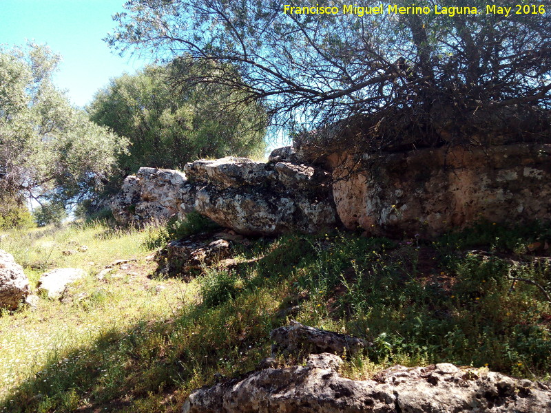 Poblado prehistrico del Cerro del Salto - Poblado prehistrico del Cerro del Salto. Roca madre donde se asentara la muralla