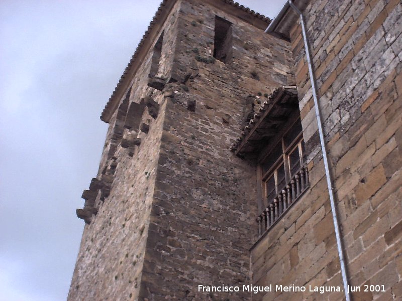 Iglesia de San Andrs - Iglesia de San Andrs. Balcn junto al campanario torre del homenaje