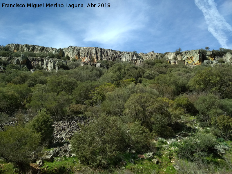 Arroyo de Martn Prez - Arroyo de Martn Prez. Paredes rocosas del norte