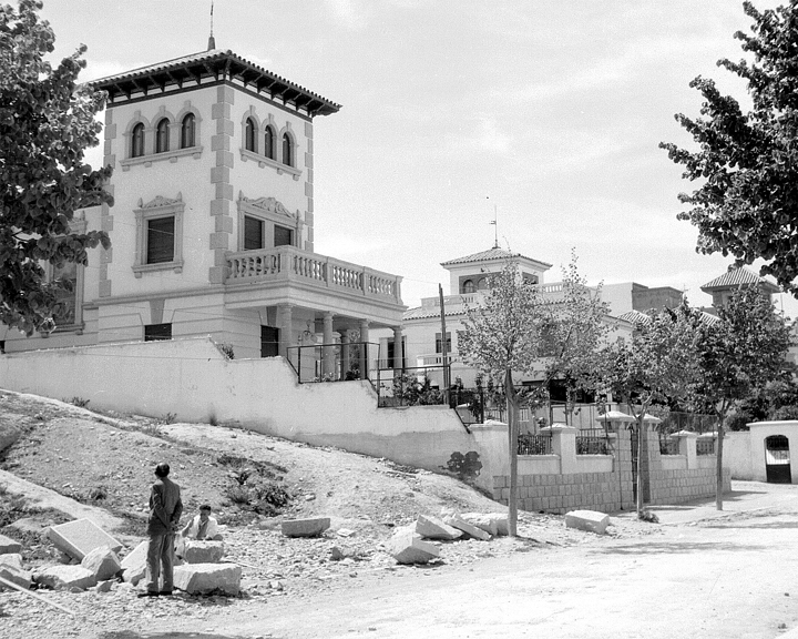 Calle Arquitecto Berges - Calle Arquitecto Berges. Foto antigua. Esquina con la Calle Rey Alhamar