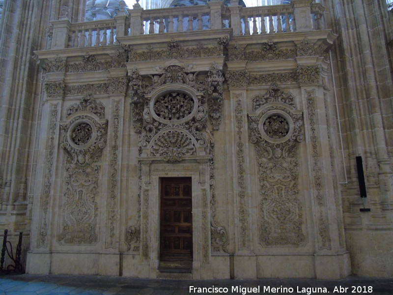 Catedral Nueva. Coro - Catedral Nueva. Coro. Puerta del lado de la Epstola