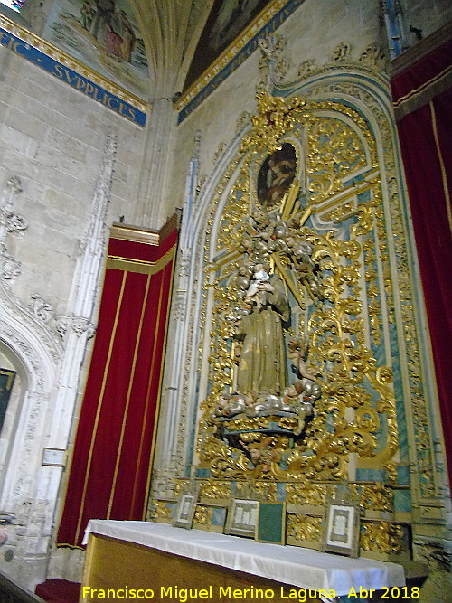 Catedral Nueva. Capilla de San Antonio de Padua - Catedral Nueva. Capilla de San Antonio de Padua. Retablo