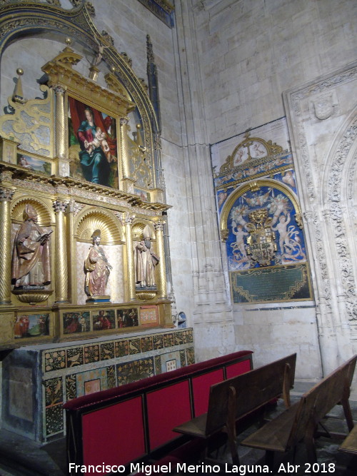 Catedral Nueva. Capilla de San Bartolom - Catedral Nueva. Capilla de San Bartolom. Retablo