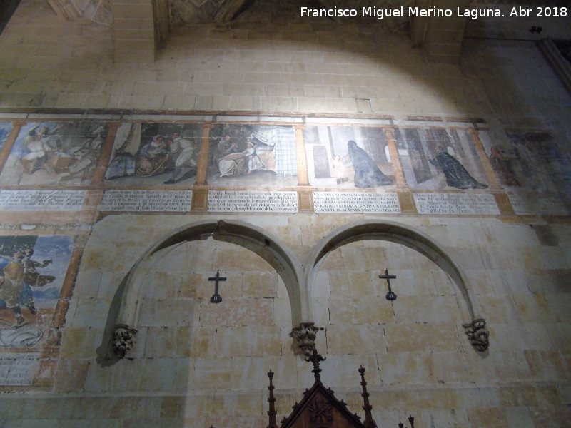 Catedral Vieja. Nave del Evangelio - Catedral Vieja. Nave del Evangelio. Pinturas murales