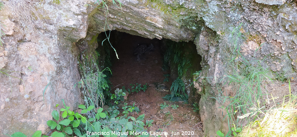 Socav�n romano de Las Monedas - Socav�n romano de Las Monedas. Entrada