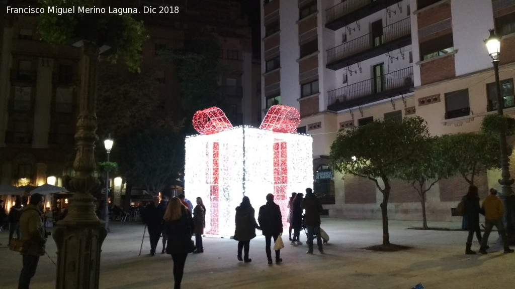 Plaza Den Mazas - Plaza Den Mazas. Iluminacin navidea