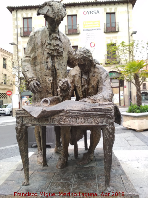 Monumento a Alberto Churriguera y al Conde Francos - Monumento a Alberto Churriguera y al Conde Francos. 