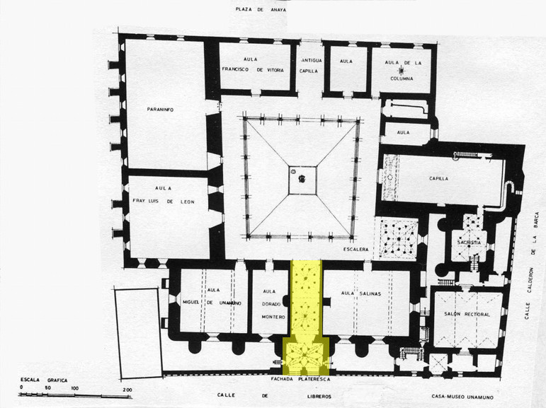 Escuelas Mayores. Zagun - Escuelas Mayores. Zagun. Planta baja. Plano de Ildefonso Gago