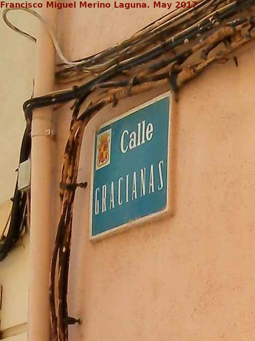 Calle Gracianas - Calle Gracianas. Placa