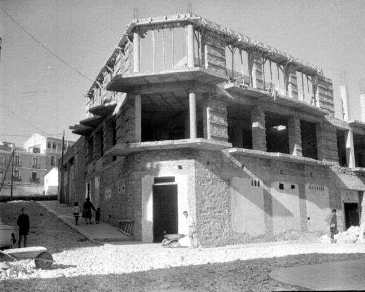 Calle Martnez Montaez - Calle Martnez Montaez. Foto antigua esquina con la Calle Alto de la Pandera