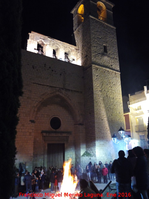 Lumbres de San Antn - Lumbres de San Antn. En la Plaza de San Juan