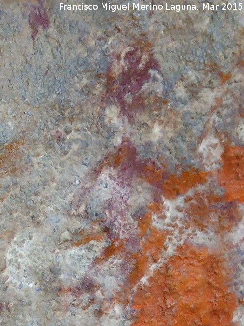 Pinturas rupestres de la Cueva de los Herreros Grupo XI - Pinturas rupestres de la Cueva de los Herreros Grupo XI. Antropomorfo izquierdo