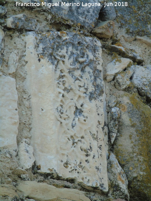 Yacimiento romano de Torrealczar - Yacimiento romano de Torrealczar. Friso romano en la Torre de Alczar