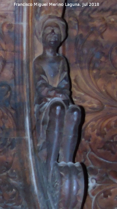 Catedral de Jan. Coro. Teofana de Mambr - Catedral de Jan. Coro. Teofana de Mambr. Figura baja de la derecha