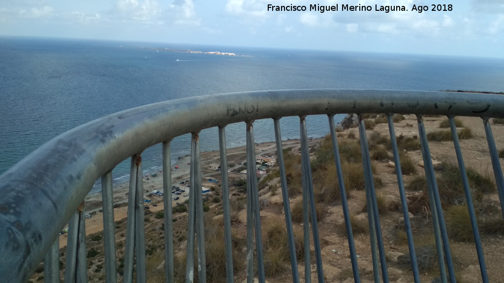 Mirador del Faro de Santa Pola - Mirador del Faro de Santa Pola. Vistas hacia Nueva Tabarca