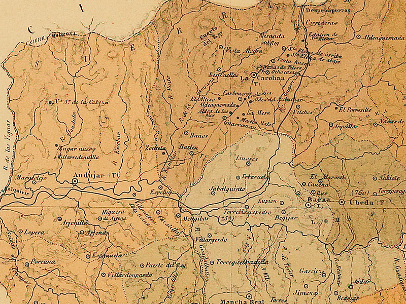 Aldea Lugar Nuevo - Aldea Lugar Nuevo. Mapa 1879