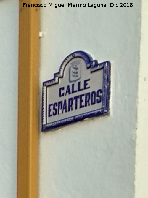 Calle Esparteros - Calle Esparteros. Placa