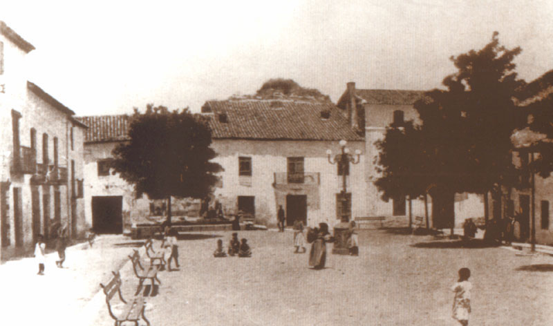 Plaza del Pueblo - Plaza del Pueblo. Foto antigua de 1908