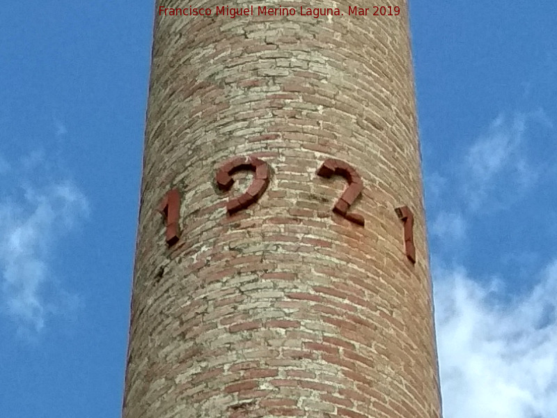 Chimenea de Santa Cristina - Chimenea de Santa Cristina. Ao 1921