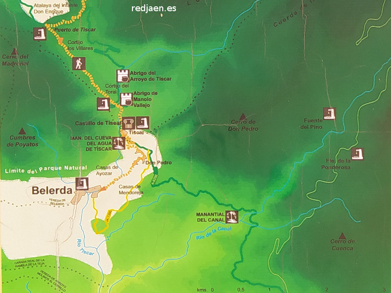 Cortijo de los Villares - Cortijo de los Villares. Mapa