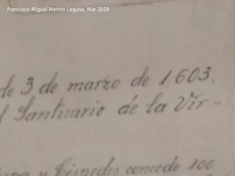 1603 - 1603. Bula en el Santuario de Tscar - Quesada