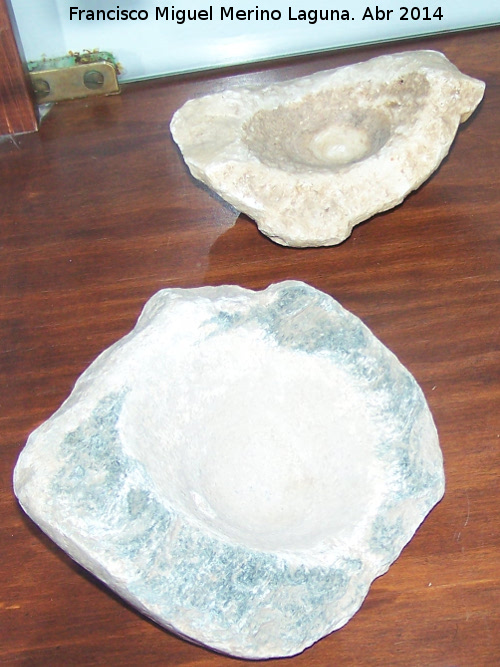 Ciudad iberorromana de Isturgi - Ciudad iberorromana de Isturgi. Morteros. Museo Arqueolgico Profesor Sotomayor - Andjar