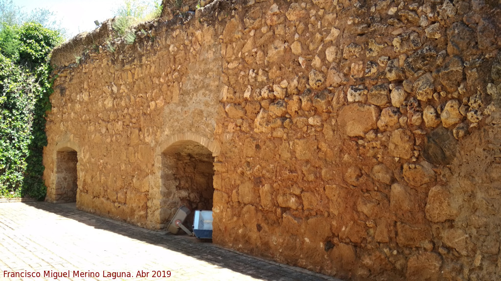 Castillo de los Guzmanes. Patio de la Barbacana - Castillo de los Guzmanes. Patio de la Barbacana. Troneras