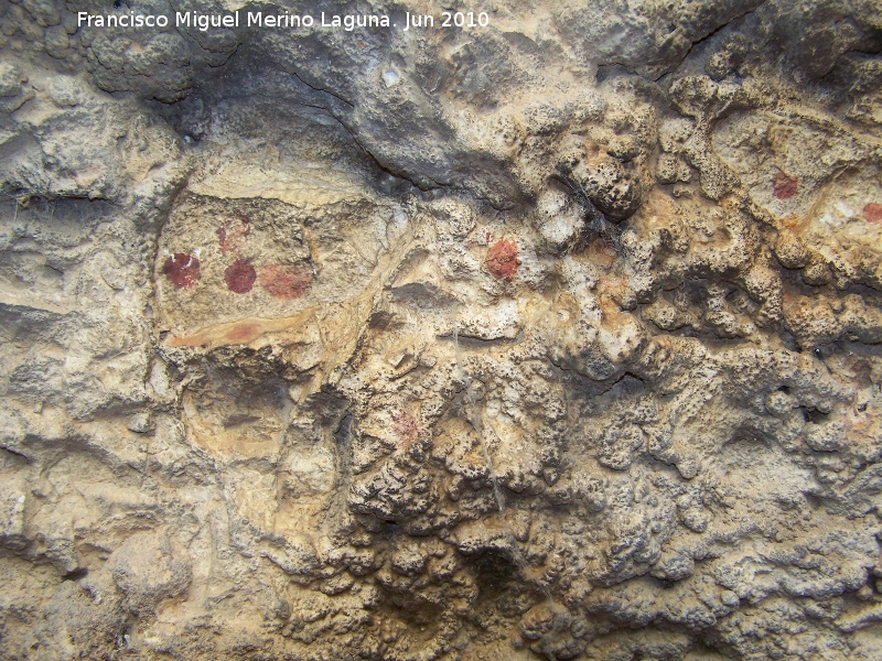 Pinturas rupestres de la Cueva de los Soles Abside IV - Pinturas rupestres de la Cueva de los Soles Abside IV. Puntos