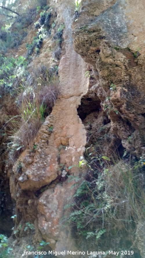 Cascada Quinta de la Hueta - Cascada Quinta de la Hueta. Colada