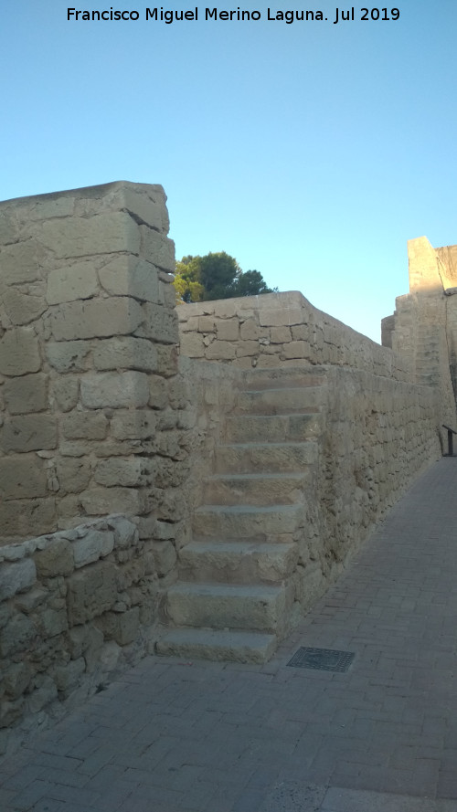 Castillo de Santa Brbara. Torre del Colomer - Castillo de Santa Brbara. Torre del Colomer. Subida a la azotea