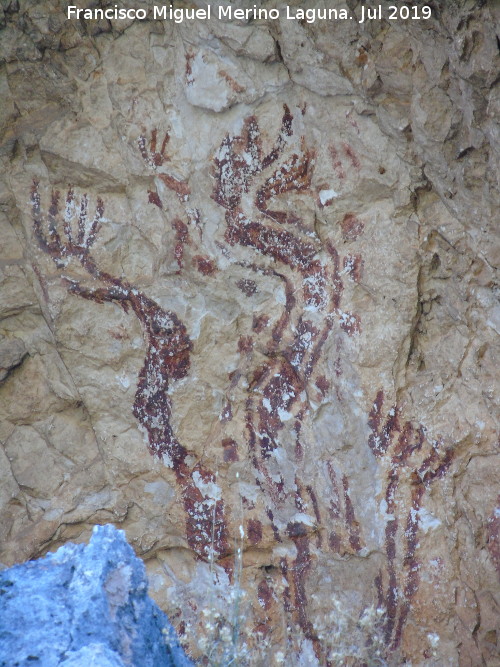 Pinturas rupestres de Pla de Petracos. Abrigo VII - Pinturas rupestres de Pla de Petracos. Abrigo VII. 