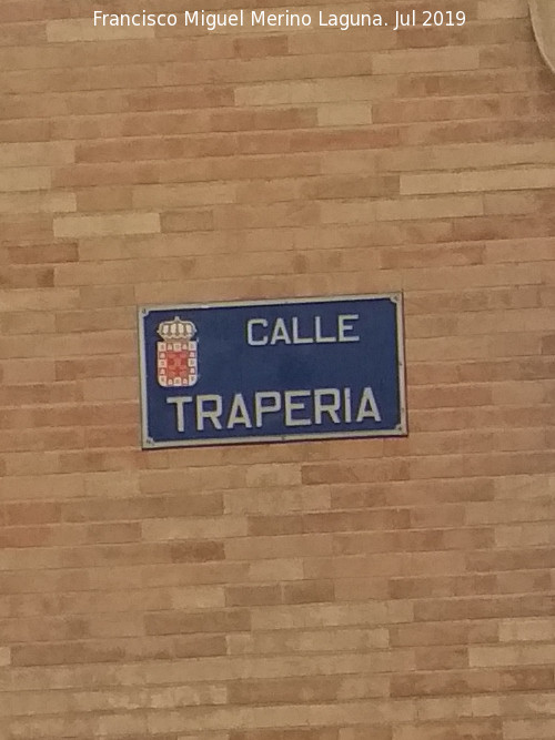 Calle Trapera - Calle Trapera. Placa