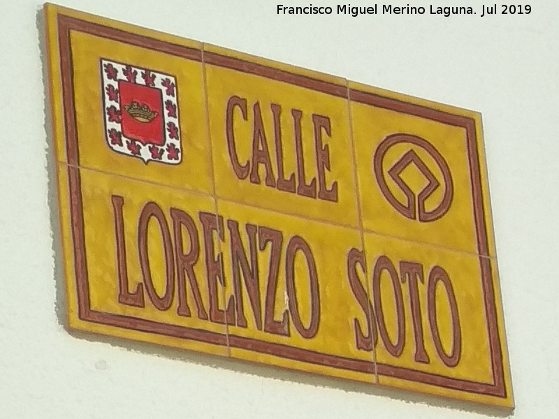 Calle Lorenzo Soto - Calle Lorenzo Soto. Placa