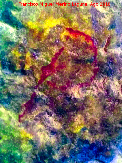 Pinturas rupestres y grabados de la Cueva de Mingo Lpez - Pinturas rupestres y grabados de la Cueva de Mingo Lpez. Tratada con Dstretch